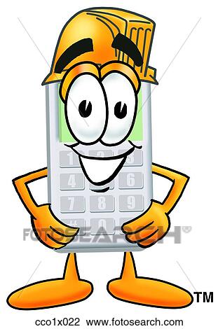 calculator with hard hat View Large Clip Art Graphic Clipart - calculator with hard hat. Fotosearch