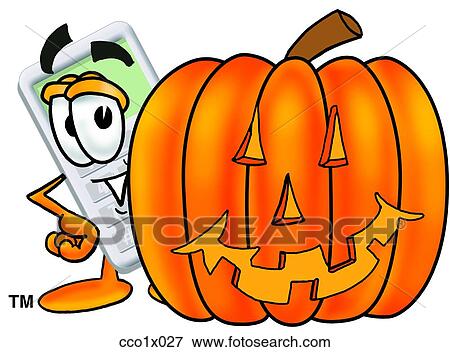 calculator with pumpkin View Large Clip Art Graphic Clip Art - calculator with pumpkin. Fotosearch
