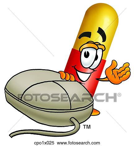 capsule and mouse View Large Clip Art Graphic Clipart - capsule and mouse. Fotosearch