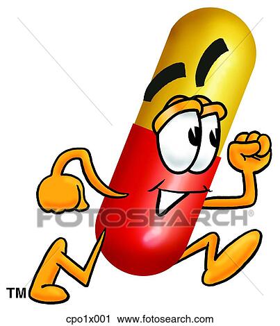 Clipart - capsule running. Fotosearch