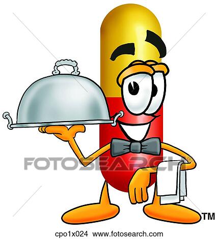 capsule serving food View Large Clip Art Graphic Clipart - capsule serving food. Fotosearch