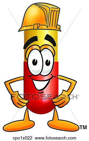 capsule with hard hat View Large Clip Art Graphic Clipart - capsule with hard hat. Fotosearch