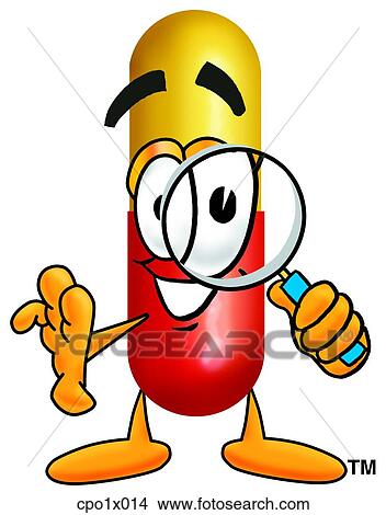 capsule with magnifying glass View Large Clip Art Graphic Clipart - capsule with magnifying glass. Fotosearch