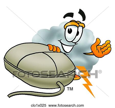 cloud and mouse View Large Clip Art Graphic Clipart - cloud and mouse. Fotosearch