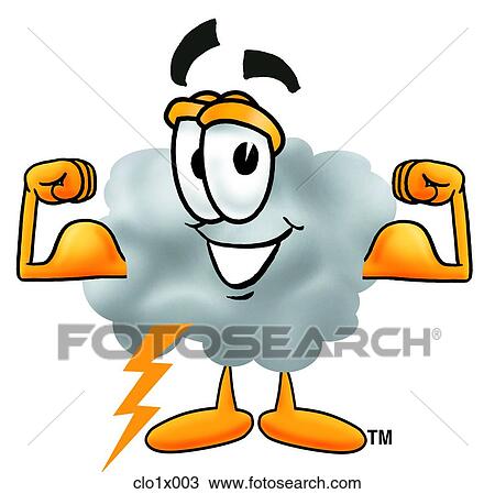 cloud flexing muscles View Large Clip Art Graphic Clipart - cloud flexing muscles. Fotosearch