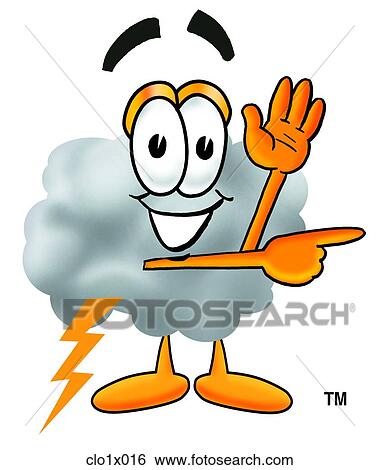 Clip Art - cloud pointing to side. Fotosearch