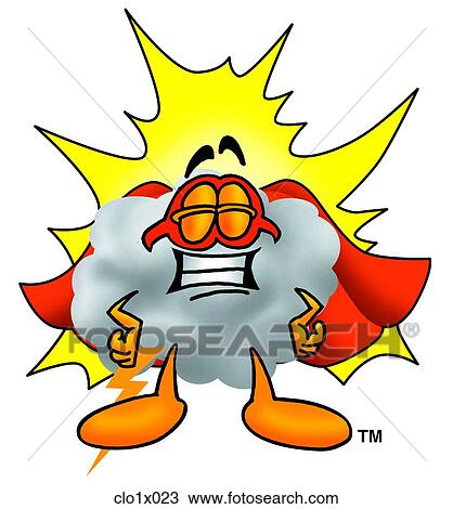 cloud super hero View Large Clip Art Graphic Clipart - cloud super hero. Fotosearch
