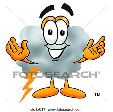 Clip Art - cloud with hands out. Fotosearch