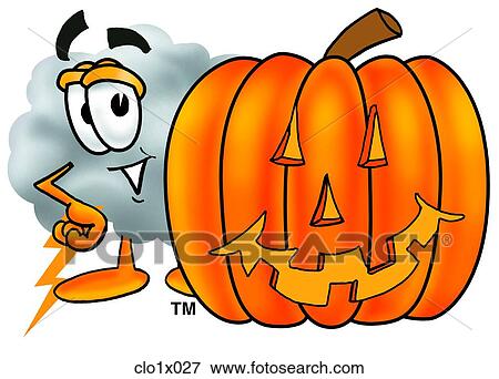 cloud with pumpkin View Large Clip Art Graphic Clip Art - cloud with pumpkin. Fotosearch
