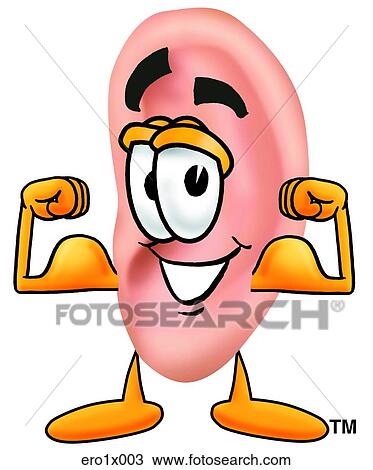 Clipart - ear flexing muscles. Fotosearch
