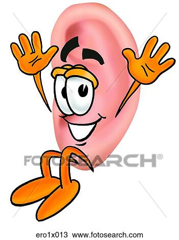 Clipart - ear jumping. Fotosearch