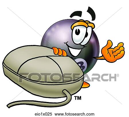 eight ball and mouse View Large Clip Art Graphic Clipart - eight ball and mouse. Fotosearch