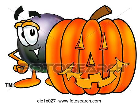 eight ball with pumpkin View Large Clip Art Graphic Clip Art - eight ball with pumpkin. Fotosearch