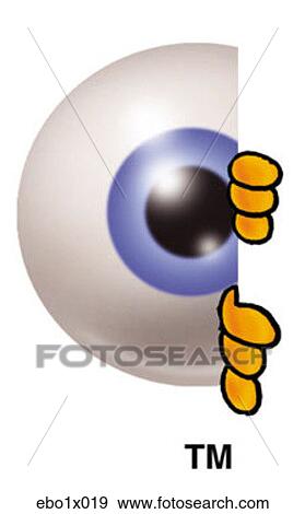 目 ボール ピークに達する 横に クリップアート Ebo1x019 Fotosearch