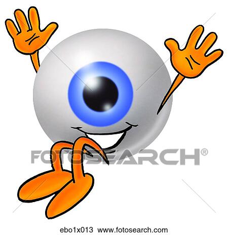eye ball jumping View Large Clip Art Graphic Clipart - eye ball jumping. Fotosearch