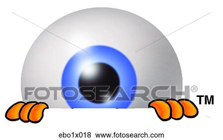 eye ball peaking over View Large Clip Art Graphic Clip Art - eye ball peaking over. Fotosearch