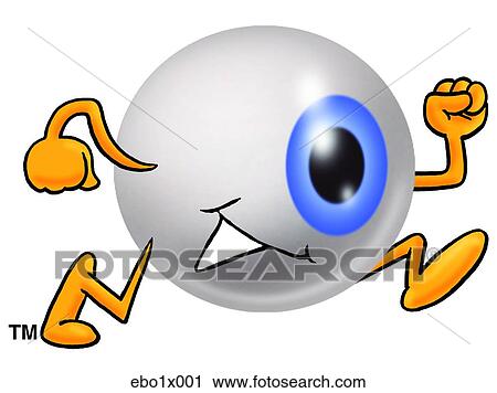eye ball running View Large Clip Art Graphic Clipart - eye ball running. Fotosearch
