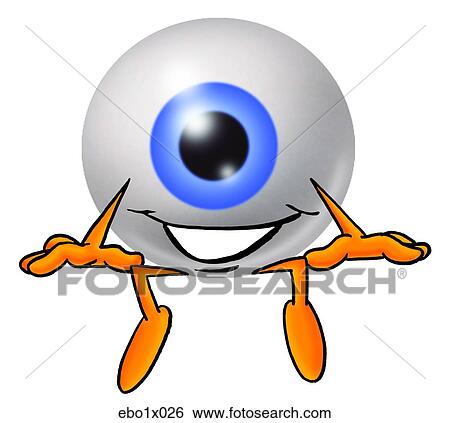 eye ball sitting View Large Clip Art Graphic Clip Art - eye ball sitting. Fotosearch