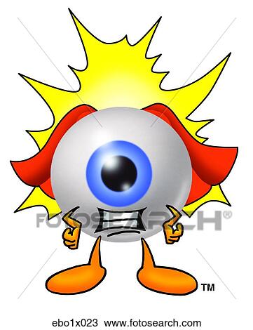 eye ball super hero View Large Clip Art Graphic Clipart - eye ball super hero. Fotosearch