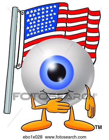 eye ball with flag View Large Clip Art Graphic Clip Art - eye ball with flag. Fotosearch