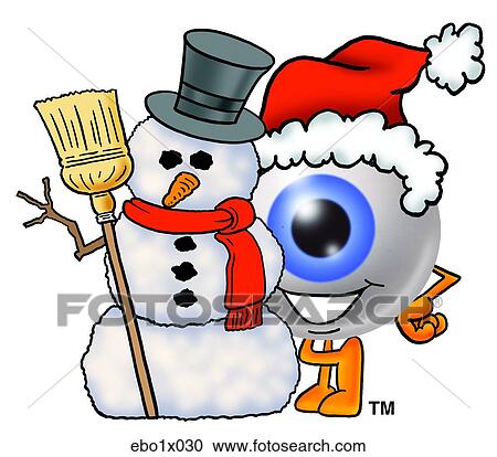 eye ball with snowman View Large Clip Art Graphic Clipart - eye ball with snowman. Fotosearch