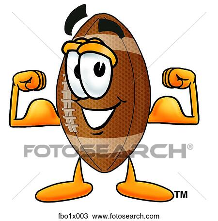 football flexing muscles View Large Clip Art Graphic Clipart - football flexing muscles. Fotosearch