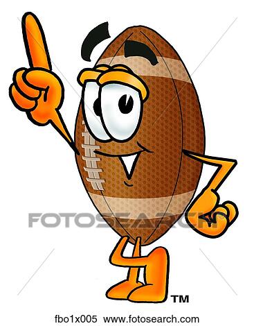 Clipart - football pointing up. Fotosearch