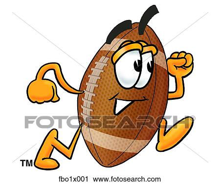 Clipart - football running. Fotosearch