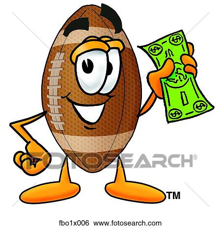 football with money View Large Clip Art Graphic Clip Art - football with money. Fotosearch
