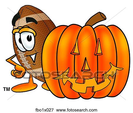 football with pumpkin View Large Clip Art Graphic Clip Art - football with pumpkin. Fotosearch