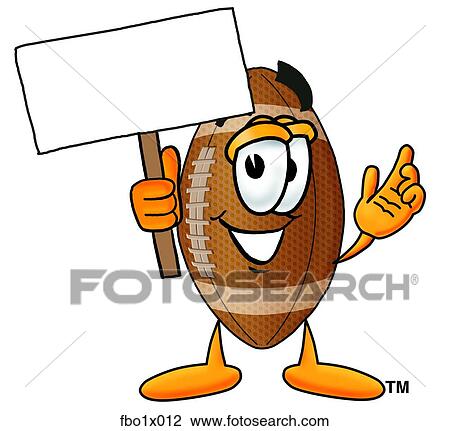 football with sign View Large Clip Art Graphic Clipart - football with sign. Fotosearch