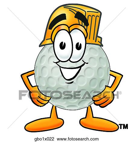 golf ball with hard hat View Large Clip Art Graphic Clipart - golf ball with hard hat. Fotosearch