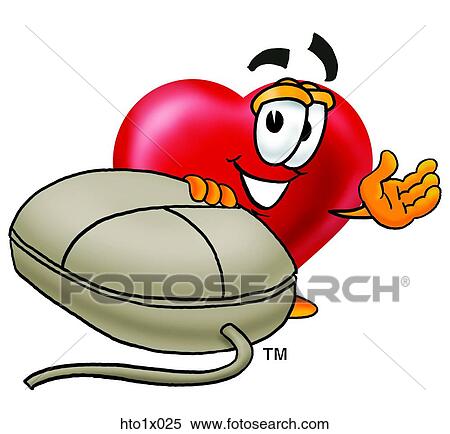 heart and mouse View Large Clip Art Graphic Clipart - heart and mouse. Fotosearch