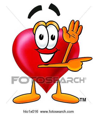 Clip Art - heart pointing to side. Fotosearch
