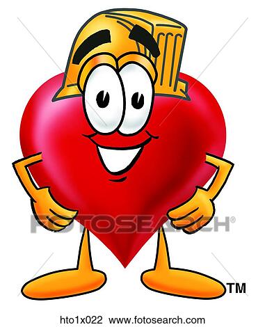 heart with hard hat View Large Clip Art Graphic Clipart - heart with hard hat. Fotosearch