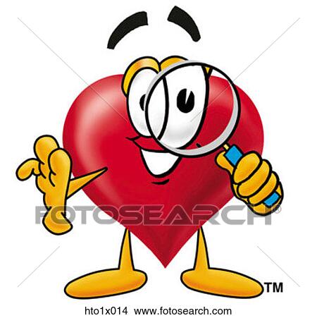 heart with magnifying glass View Large Clip Art Graphic Clipart - heart with magnifying glass. Fotosearch