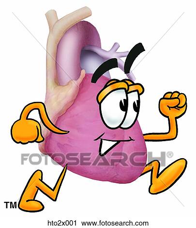 heart2 running View Large Clip Art Graphic Clipart - heart2 running. Fotosearch