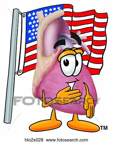 heart2 with flag View Large Clip Art Graphic Clip Art - heart2 with flag. Fotosearch