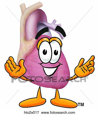 Clip Art - heart2 with hands out. Fotosearch