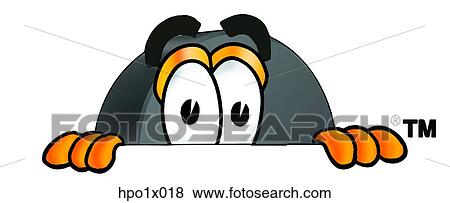hockey puck peaking over View Large Clip Art Graphic Clip Art - hockey puck peaking over. Fotosearch