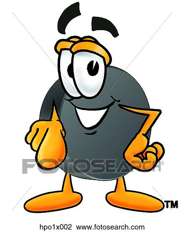 Clipart - hockey puck pointing at you. Fotosearch