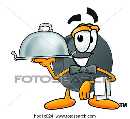 hockey puck serving food View Large Clip Art Graphic Clipart - hockey puck serving food. Fotosearch