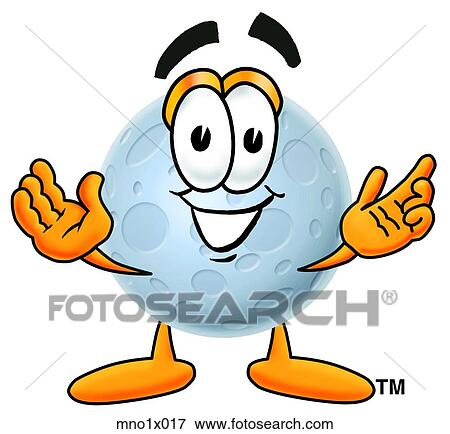 Clip Art - moon with hands out. Fotosearch