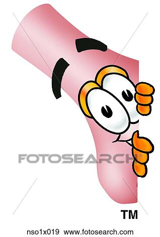 Clip Art - nose peaking sideways. Fotosearch