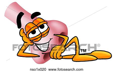 Clipart - nose relaxing. Fotosearch