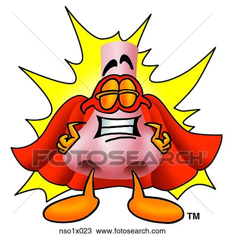 Clipart - nose super hero. Fotosearch