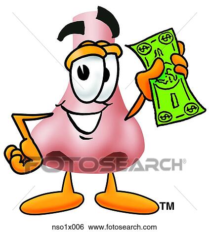 nose with money View Large Clip Art Graphic Clip Art - nose with money. Fotosearch