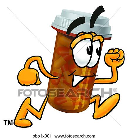 pill bottle running View Large Clip Art Graphic Clipart - pill bottle running. Fotosearch