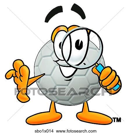 soccer ball with magnifying glass View Large Clip Art Graphic Clipart - soccer ball with magnifying glass. Fotosearch