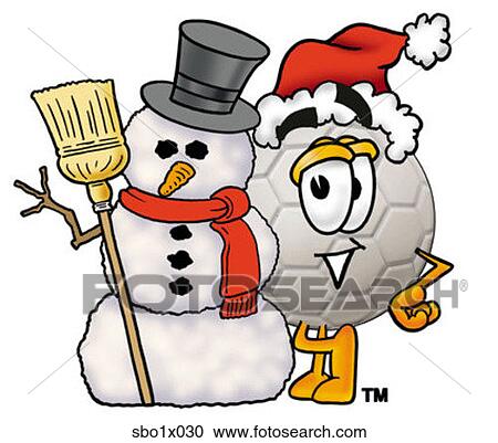 soccer ball with snowman View Large Clip Art Graphic Clipart - soccer ball with snowman. Fotosearch